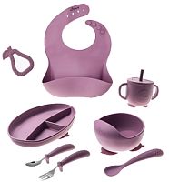 Miyoumi Силиконовый набор для кормления, 9 предметов / цвет Heather (фиолетовый)					