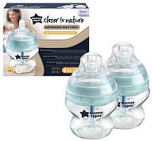 Tommee Tippee Бутылочка Advanced Anti-Colic, 0+, 150 мл, 2 штуки