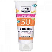 Eva Sun Бальзам для загара от 6 месяцев spf 50 150 мл					