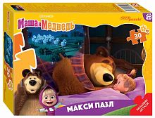Step puzzle Контурный макси пазл «Маша и Медведь»					
