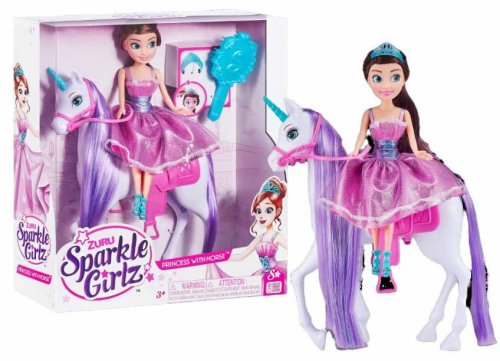 Zuru Игровой набор Кукла Sparkle Girlz Принцесса с Лошадью