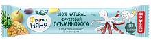 ФрутоНяня Кусочки фруктовые из груш яблок слив и ананасов, с 12 месяцев, 16 г